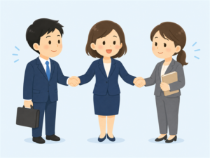 人材紹介のホームページで担当者の顔と想いを伝えることの重要性を示すイラスト